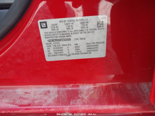 1GCRCPEH6FZ323009 Chevrolet Silverado 1500 Ls
