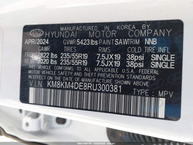 KM8KM4DE8RU300381 Hyundai IONIQ 5 SE