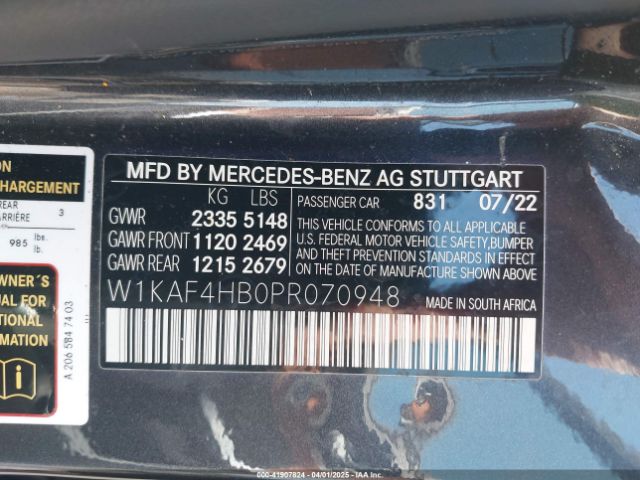 W1KAF4HB0PR070948 Mercedes-Benz C 300 4matic