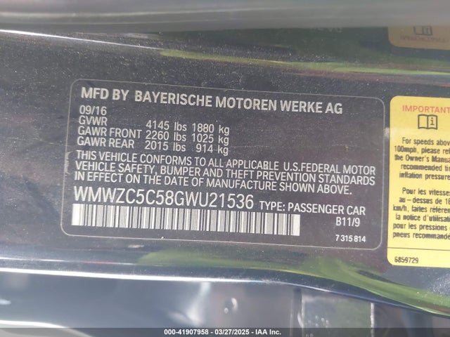 WMWZC5C58GWU21536 Mini Countryman Cooper S