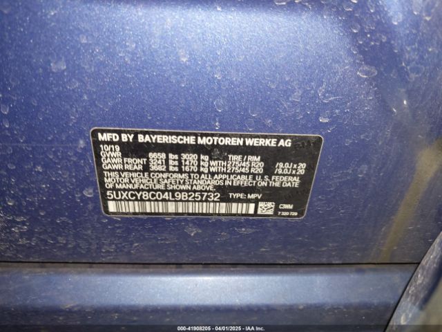 5UXCY8C04L9B25732 BMW X6 M50i