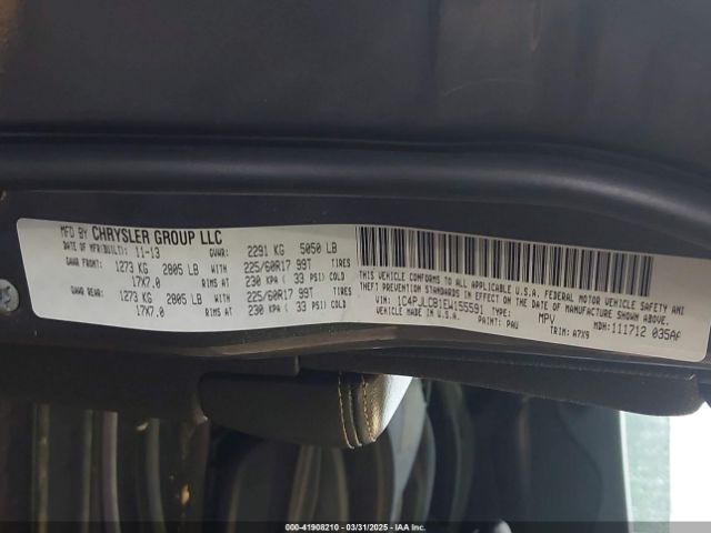 1C4PJLCB1EW155591 Jeep Cherokee Latitude
