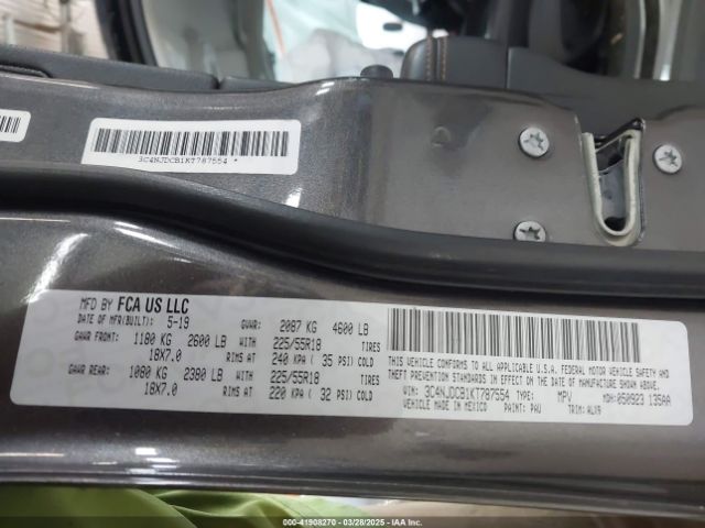 3C4NJDCB1KT787554 Jeep Compass Limited 4x4