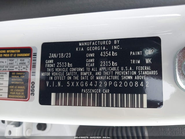 5XXG64J29PG200842 KIA K5 Gt-line