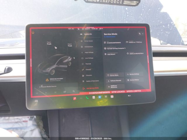 5YJ3E1EA9MF869919 Tesla Model 3 Standard Range Plus Rear-wheel Drive