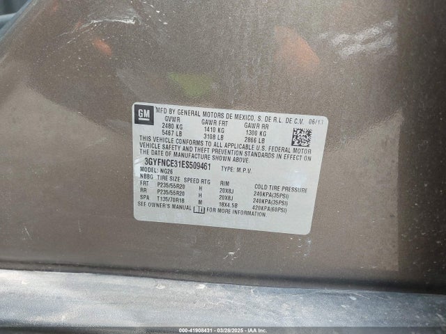 2014 CADILLAC SRX 3GYFNCE31ES509461 Photo 8