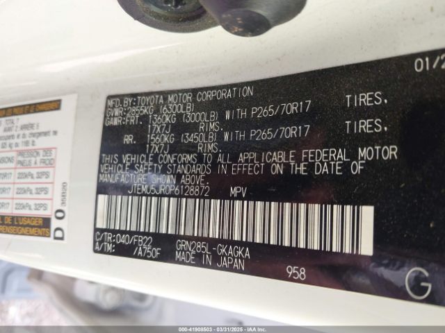 JTEMU5JR0P6128872 Toyota 4RUNNER SR5