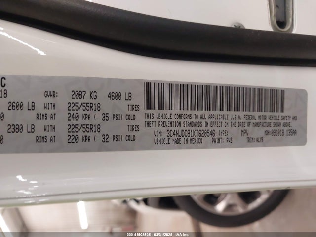 3C4NJDCB1KT620546 Jeep Compass Limited 4x4