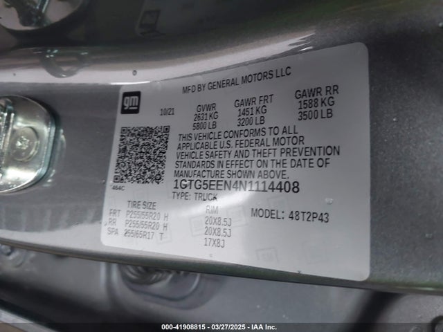 1GTG5EEN4N1114408 GMC Canyon 2wd  Short Box Denali