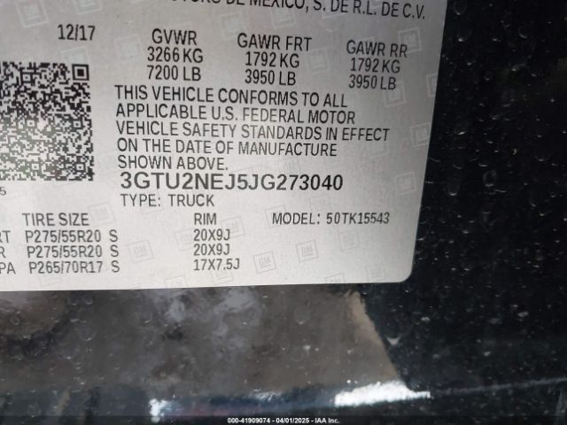 3GTU2NEJ5JG273040 GMC Sierra 1500 Slt