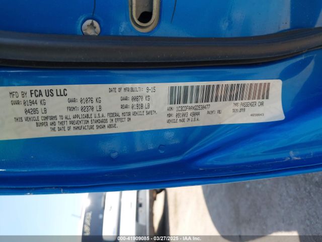 1C3CDFAAXGD530477 Dodge DART SE