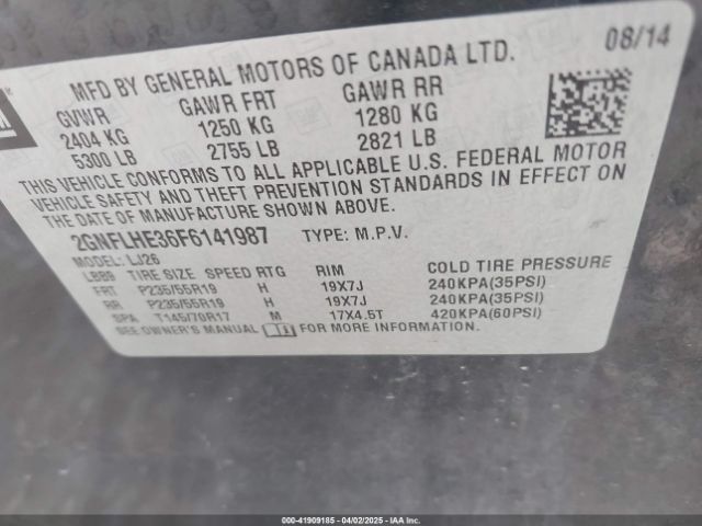 2GNFLHE36F6141987 Chevrolet Equinox Ltz
