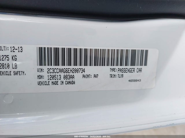 2C3CCAAG6EH200734 Chrysler 300