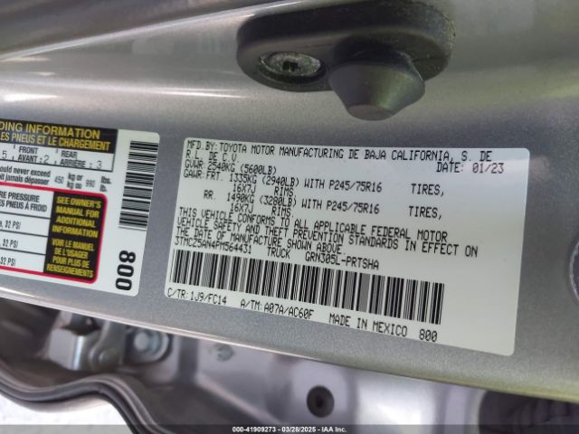 3TMCZ5AN4PM564431 Toyota Tacoma Sr5 V6