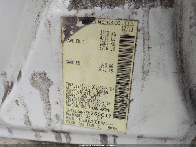 1N4AL3AP9EN260017 Nissan Altima 2.5 S