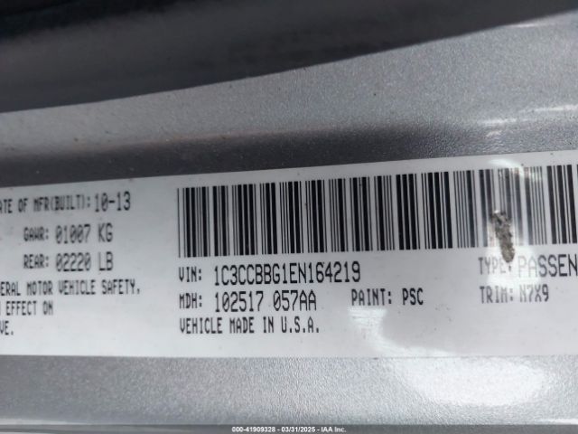 2014 CHRYSLER 200 1C3CCBBG1EN164219 Photo 8
