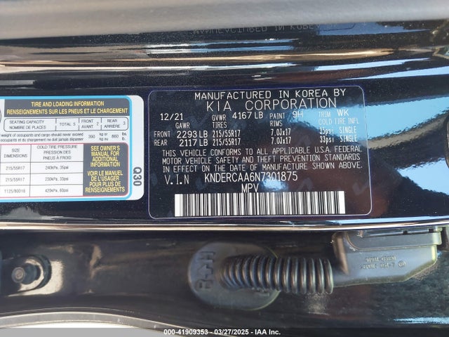 KNDERCAA6N7301875 KIA SELTOS EX