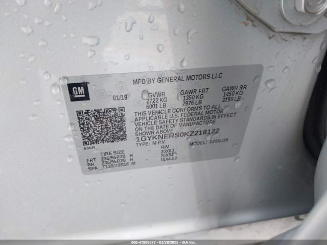 2019 CADILLAC XT5 1GYKNERS0KZ218122 Photo 8