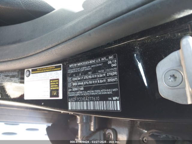 4JGDF7CEXEA277610 Mercedes-Benz Gl 450 4matic