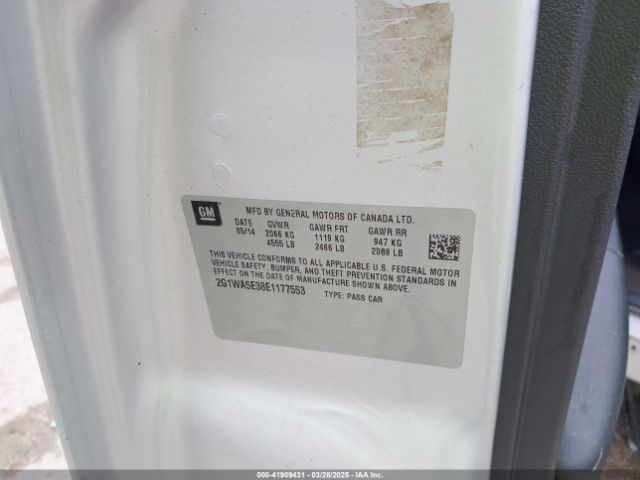 2G1WA5E38E1177553 Chevrolet Impala Limited Ls