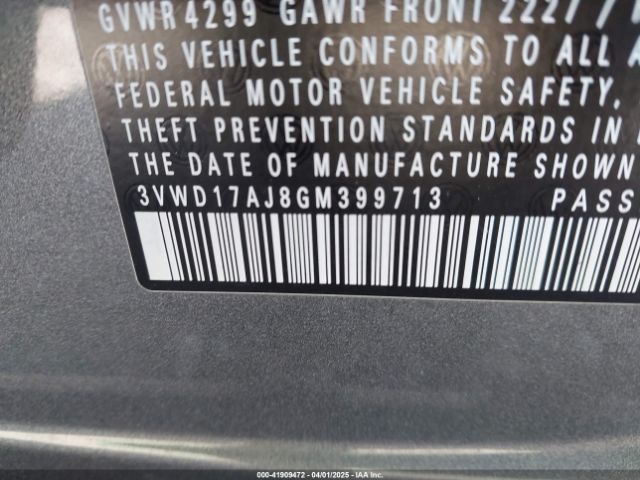 3VWD17AJ8GM399713 Volkswagen Jetta 1.8t Sport