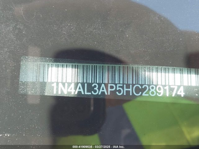 1N4AL3AP5HC289174 Nissan Altima 2.5 Sv