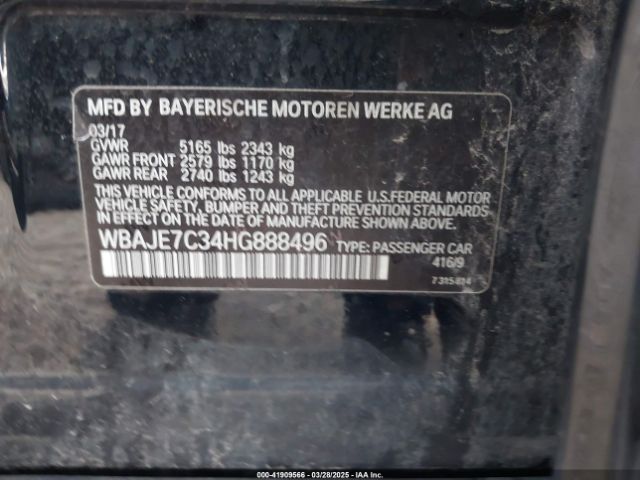WBAJE7C34HG888496 BMW 540i Xdrive