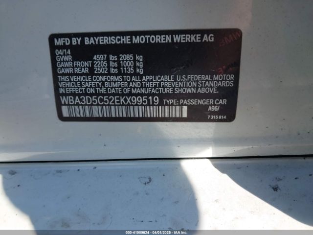 WBA3D5C52EKX99519 BMW 328d Xdrive