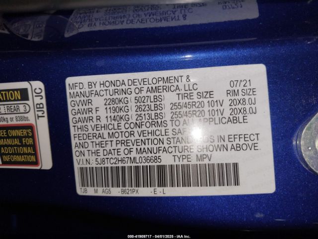 2021 ACURA RDX 5J8TC2H67ML036685 Photo 8
