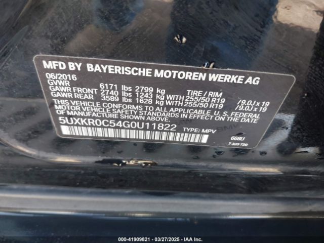 5UXKR0C54G0U11822 BMW X5 Xdrive35i