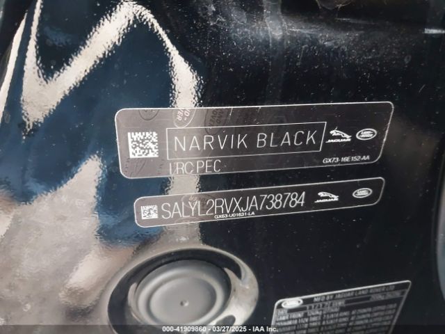SALYL2RVXJA738784 Land Rover aj126
