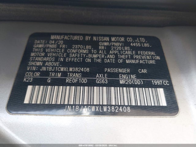 JN1BJ1CWXLW382408 Nissan Rogue Sport Sv Awd Xtronic Cvt