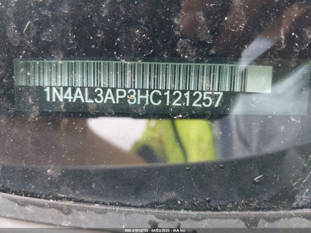1N4AL3AP3HC121257 Nissan Altima 2.5/2.5 S/2.5 Sl/2.5 Sr/2.5 Sv