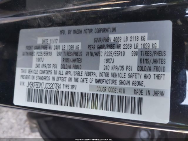 JM3KFBDM7J0320764 Mazda Cx-5 Grand Touring