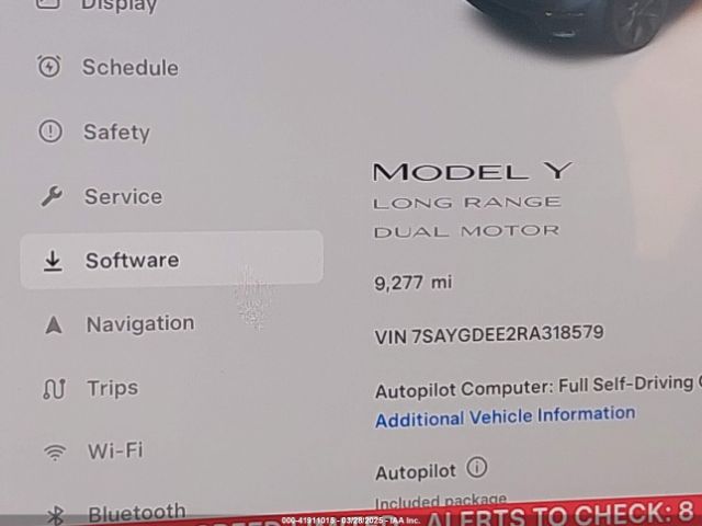 7SAYGDEE2RA318579 Tesla Model Y Long Range Dual Motor All-wheel Drive