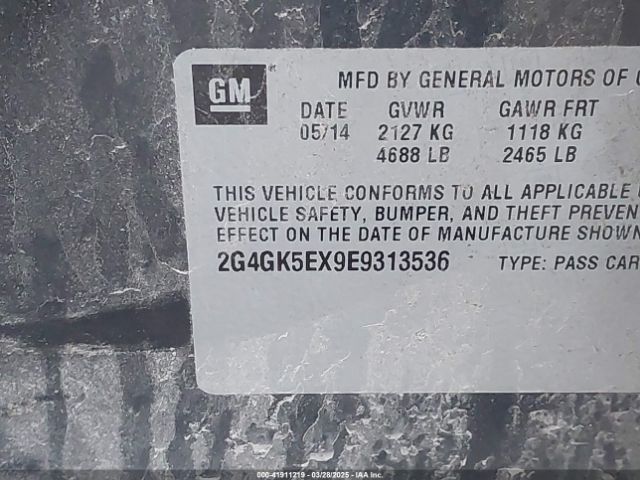 2G4GK5EX9E9313536 Buick Regal Turbo