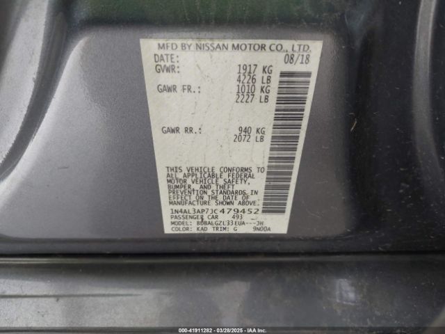 1N4AL3AP7JC479452 Nissan Altima 2.5 S