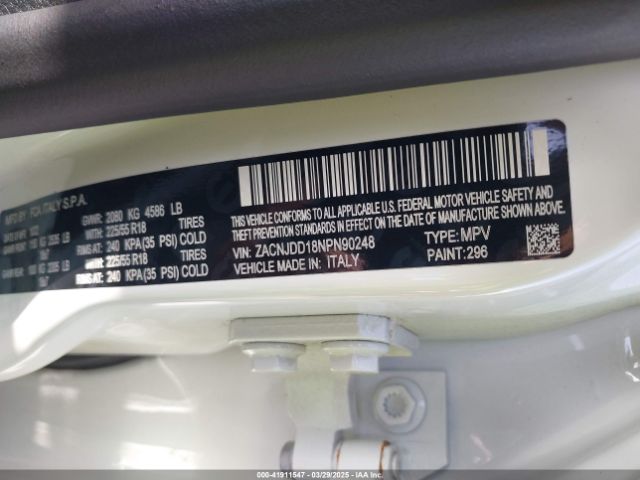 ZACNJDD18NPN90248 Jeep Renegade Limited 4x4