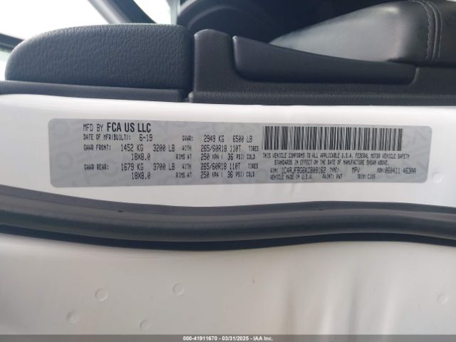 1C4RJFBG6KC808162 Jeep Grand Cherokee Limited 4x4