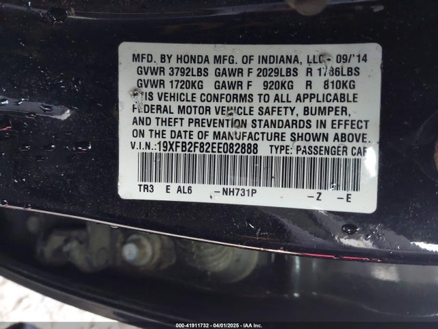 19XFB2F82EE082888 Honda CIVIC EX