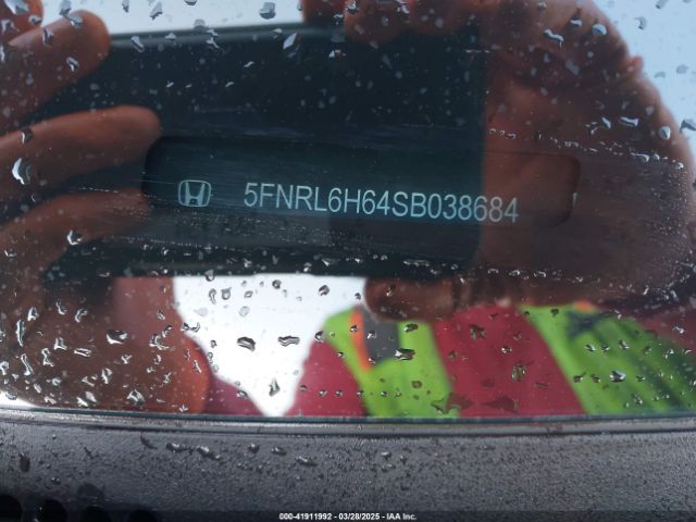 5FNRL6H64SB038684 Honda Odyssey Ex-l
