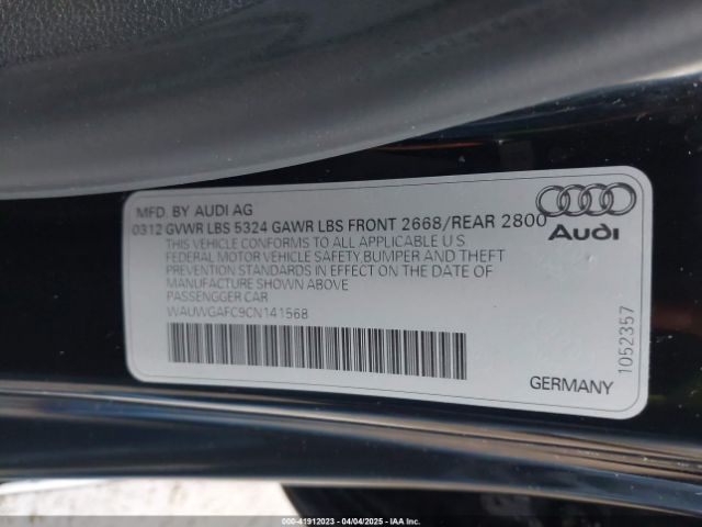2012 AUDI A7 WAUWGAFC9CN141568 Photo 8
