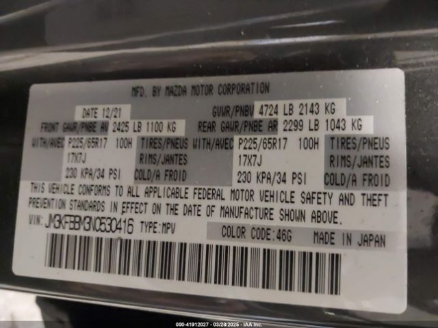 JM3KFBBM3N0530416 Mazda Cx-5 2.5 S Select