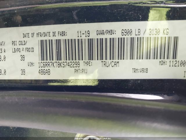 1C6RR7KT8KS742299 RAM 1500 Classic St