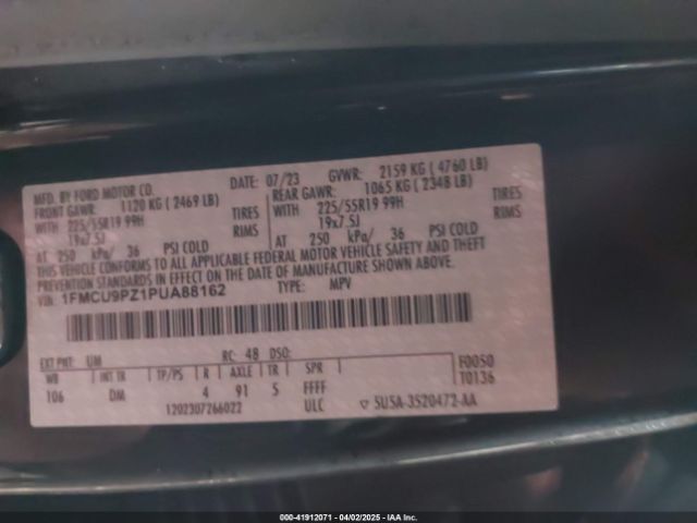 1FMCU9PZ1PUA88162 Ford Escape St-line Elite