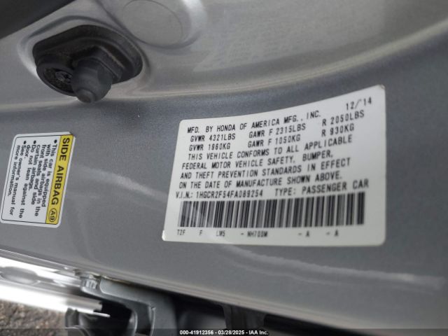 1HGCR2F54FA089254 Honda k24w1