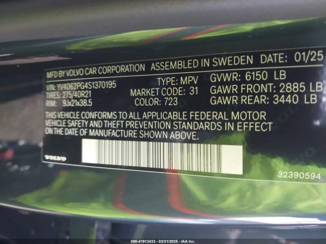 YV4062PG4S1370195 Volvo Xc90 B6 Ultra