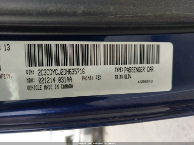 2013 DODGE CHALLENGER 2C3CDYCJ2DH635716 Photo 8