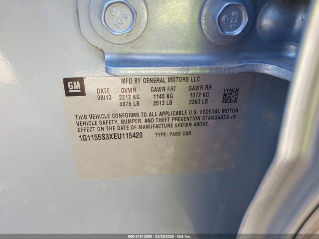 1G1155S3XEU115420 Chevrolet IMPALA 2LZ