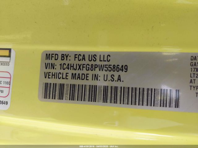 1C4HJXFG8PW558649 Jeep Wrangler 4-door Rubicon 4x4
